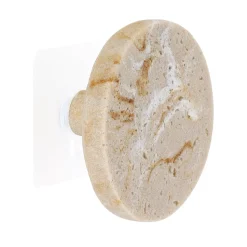 TENDANCE Contenitori Bagno-Appendiabiti adesivo effetto travertino (8,5 cm) Lina