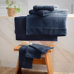 EMINZA Biancheria Bagno|Asciugamani Bagno-Asciugamano bagno cotone bio (50 x 90 cm) Méline
