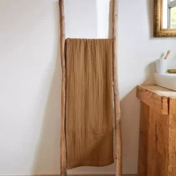 EMINZA Biancheria Bagno|Asciugamani Bagno-Asciugamano da bagno in garza di cotone (70 x 130 cm) Gaia