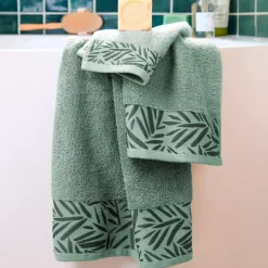 STOF Biancheria Bagno|Asciugamani Bagno-Asciugamano in cotone (50 x 90 cm) Sora mandorla