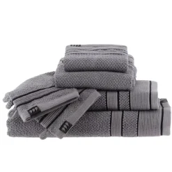 TENDANCE Biancheria Bagno|Asciugamani Bagno-Asciugamano (50 x 90 cm) Black Line / nero