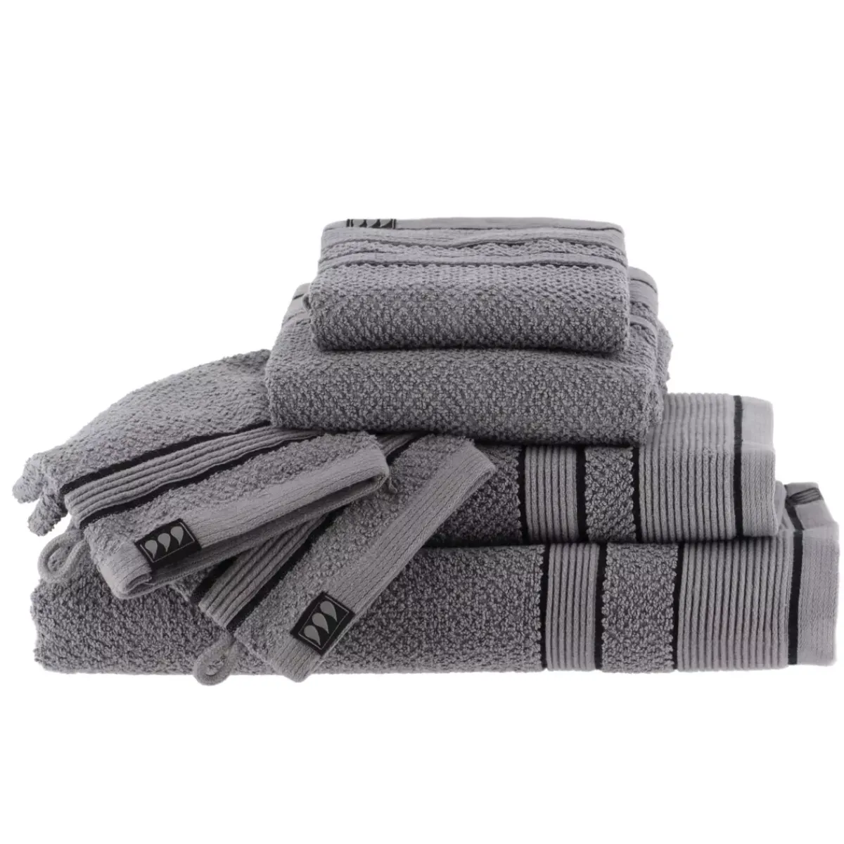 TENDANCE Biancheria Bagno|Asciugamani Bagno-Asciugamano (50 x 90 cm) Black Line / nero
