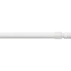 Asta autobloccante estensibile rotonda (L80 - 110 cm / D10 mm) Pia Bianco satinato