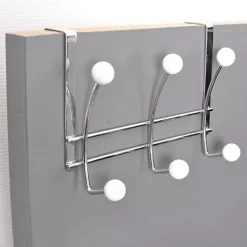 TENDANCE Contenitori Bagno-Attaccapanni da porta 6 ganci con pomello