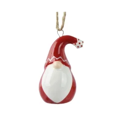 KAEMINGK Addobbi Natalizi-Babbo Natale da appendere (H6 cm) Dolomite e bianco