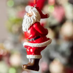 KAEMINGK Addobbi Natalizi-Babbo Natale da appendere (H10 cm) Natale e bianco