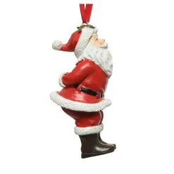 KAEMINGK Addobbi Natalizi-Babbo Natale da appendere (H10 cm) Natale e bianco