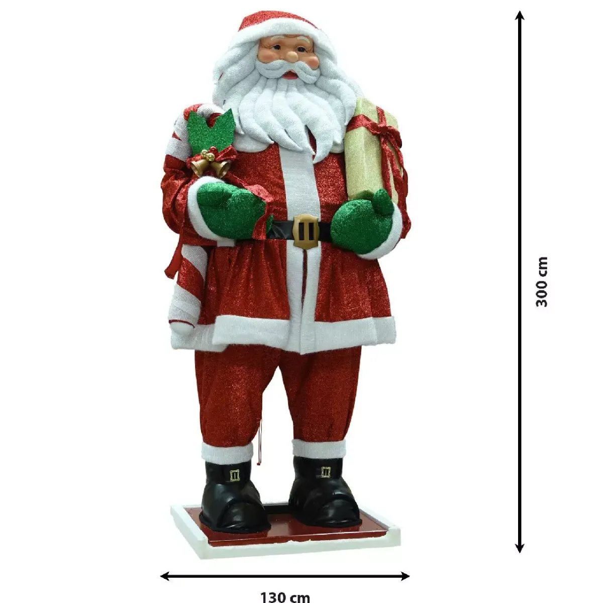 EMINZA Babbo Natale Animali E Personaggi|Personaggi E Oggetti Grande Dimensione-Babbo Natale gigante (300 cm) Ulrik