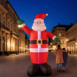 KOOPMAN Oggetti Decorativi E Illuminati|Personaggi E Oggetti Grande Dimensione-Babbo Natale gonfiabile (400 cm) Gigante luminoso