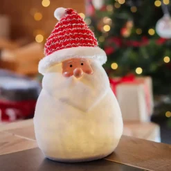 KAEMINGK Oggetti Decorativi E Illuminati|Babbo Natale Animali E Personaggi-Babbo Natale luminoso a pile Ennry 4 LED