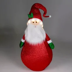 KOOPMAN Oggetti Decorativi E Illuminati|Personaggi E Oggetti Grande Dimensione-Babbo Natale luminoso a pile (H120 cm) Pieghevole glitterato