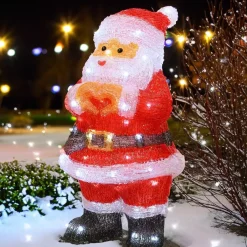 KAEMINGK Oggetti Decorativi E Illuminati|Babbo Natale Animali E Personaggi-Babbo Natale luminoso Billy 60 LED
