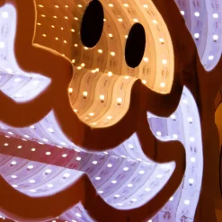KOOPMAN Oggetti Decorativi E Illuminati|Personaggi E Oggetti Grande Dimensione-Babbo Natale luminoso Gigante 1083 LED (H180 cm) Infinity