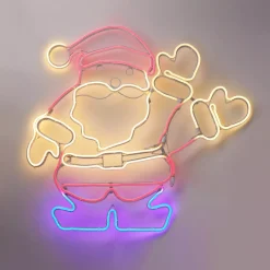 KOOPMAN Oggetti Decorativi E Illuminati-Babbo Natale luminoso 627 LED (H65 cm) Neon Moov light