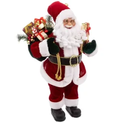 Feeric Lights & Christmas Babbo Natale Animali E Personaggi-Babbo Natale tradizionale (61 cm) Velluto