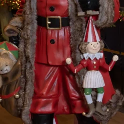 EMINZA Babbo Natale Animali E Personaggi|Personaggi E Oggetti Grande Dimensione-Babbo Natale tradizionale Gigante (H166 cm) Klaus e i regali