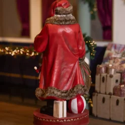EMINZA Babbo Natale Animali E Personaggi|Personaggi E Oggetti Grande Dimensione-Babbo Natale tradizionale Gigante (H166 cm) Klaus e i regali