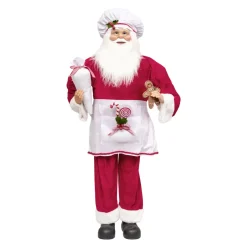 JJA Babbo Natale Animali E Personaggi|Personaggi E Oggetti Grande Dimensione-Babbo Natale tradizionale (H120 cm) Gautier il cuoco