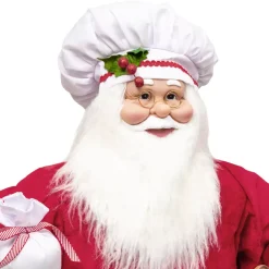 JJA Babbo Natale Animali E Personaggi|Personaggi E Oggetti Grande Dimensione-Babbo Natale tradizionale (H120 cm) Gautier il cuoco