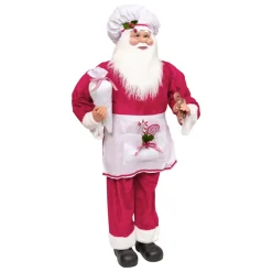 JJA Babbo Natale Animali E Personaggi|Personaggi E Oggetti Grande Dimensione-Babbo Natale tradizionale (H120 cm) Gautier il cuoco