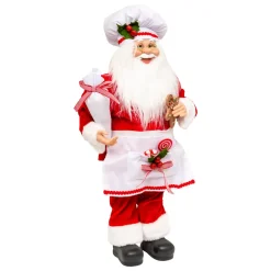 JJA Babbo Natale Animali E Personaggi-Babbo Natale tradizionale (H60 cm) Gautier il cuoco