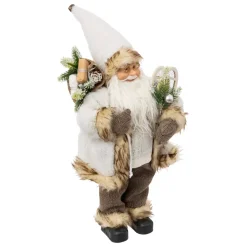 FEERIC LIGHTS Babbo Natale Animali E Personaggi-Babbo Natale tradizionale (H45 cm) Leon in racchetta