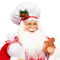 JJA Babbo Natale Animali E Personaggi-Babbo Natale tradizionale (H45 cm) Gautier il cuoco