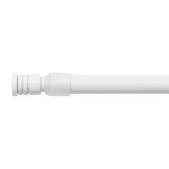 Bacchette autobloccanti allungabili rotonde (L40 - 60 cm / D10 mm) Pia Bianco satinato