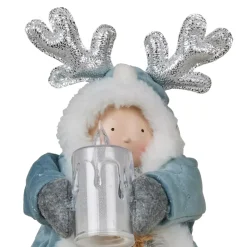 JJA Oggetti Decorativi E Illuminati|Babbo Natale Animali E Personaggi-Bambola luminosa in piedi (H34 cm) Alice e candela