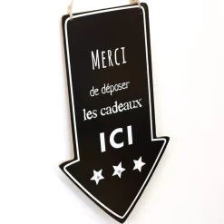 Feeric Lights & Christmas Decorazioni E Oggetti Natalizi|Oggetti Decorativi E Illuminati-Banner luminoso a pile freccia ianco caldo e nero