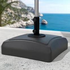 MOBELLIA Base E Accessori-Base ombrellone quadrata universale da riempire 32L -