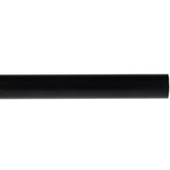 Bastone per tenda in ferro battuto regolabile (L185 - 350 cm / D28 mm) Lino Nero opaco