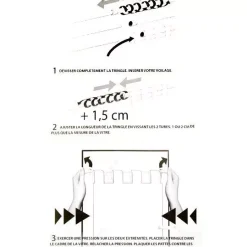 Bastone tenda Fix'vit (80 a 120 cm) Bianco