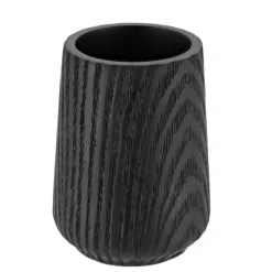 TENDANCE Accessori Bagno-Bicchiere in resina effetto legno Scandi