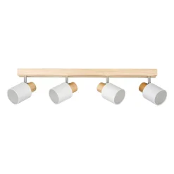 OSTARIA Lampade Da Parete-Binario 4 faretti paralume (L67 cm) Tissu
