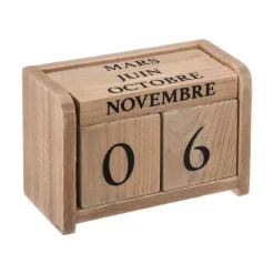 ATMOSPHERA Elementi Decorativi-Calendario in (7.5 cm) colonial Naturale