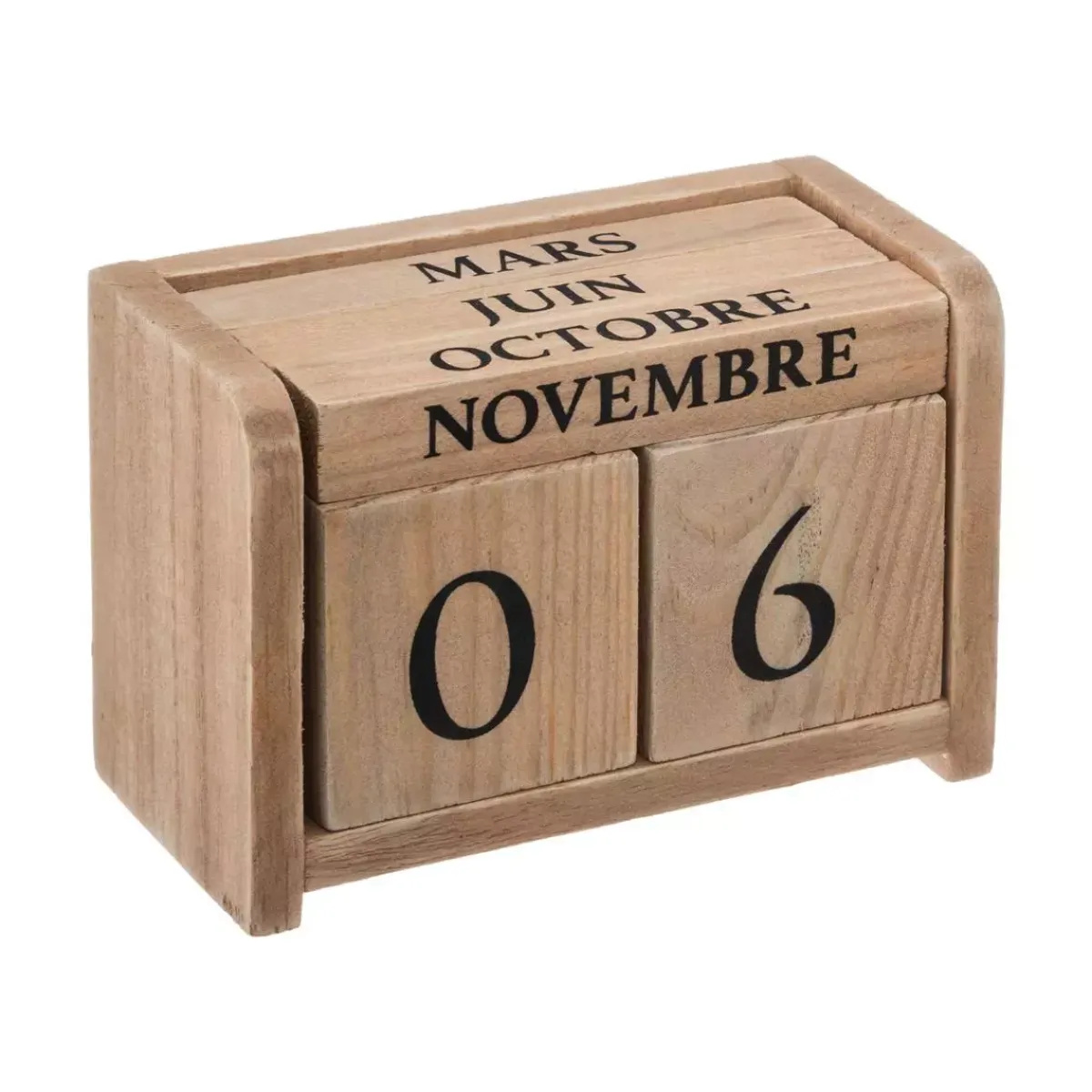 ATMOSPHERA Elementi Decorativi-Calendario in (7.5 cm) colonial Naturale