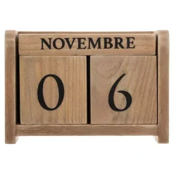 ATMOSPHERA Elementi Decorativi-Calendario in (7.5 cm) colonial Naturale
