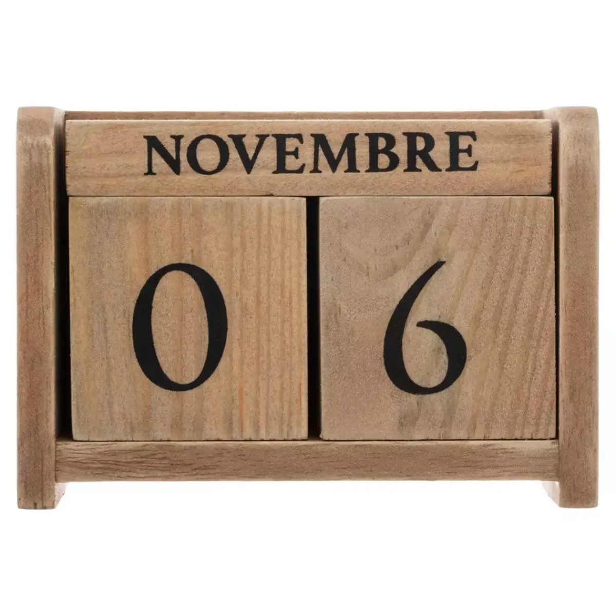 ATMOSPHERA Elementi Decorativi-Calendario in (7.5 cm) colonial Naturale