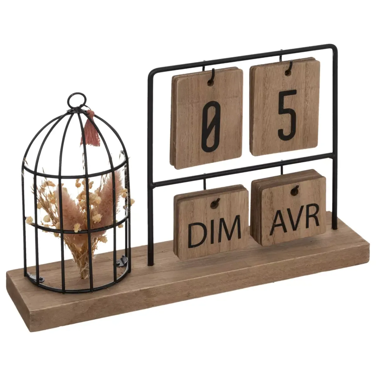 ATMOSPHERA Elementi Decorativi-Calendario e metallo Beige