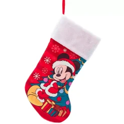 CHRISTMAS INSPIRATIONS Calza E Berretto E Vestito Di Natale|Addobbi Di Natale Disney-Calzetta di Natale Disney Mickey abete