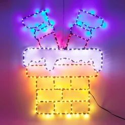 KOOPMAN Oggetti Decorativi E Illuminati-Caminetto luminoso 223 LED (H60 cm) Neon effetto flash