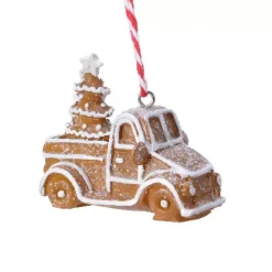 KAEMINGK Addobbi Natalizi-Camioncino di Natale da appendere (H7 cm) Pan di zenzero goloso