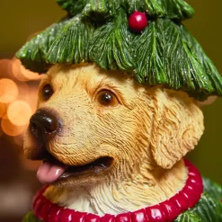KAEMINGK Babbo Natale Animali E Personaggi-Cane decorativo (H24 cm) Labrador in abete