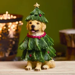 KAEMINGK Babbo Natale Animali E Personaggi-Cane decorativo (H24 cm) Labrador in abete
