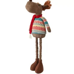 KAEMINGK Babbo Natale Animali E Personaggi-Caribù in piedi (H77 cm) André con maglione