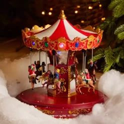 KAEMINGK Villaggio Di Natale Luminoso-Carosello luminoso e animato (H25 cm) Ricordi d'Inverno