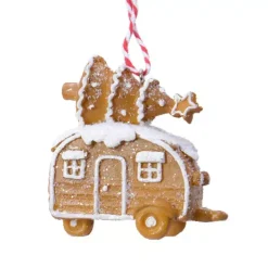 KAEMINGK Addobbi Natalizi-Carovana di Natale da appendere (H7 cm) Pan di zenzero goloso