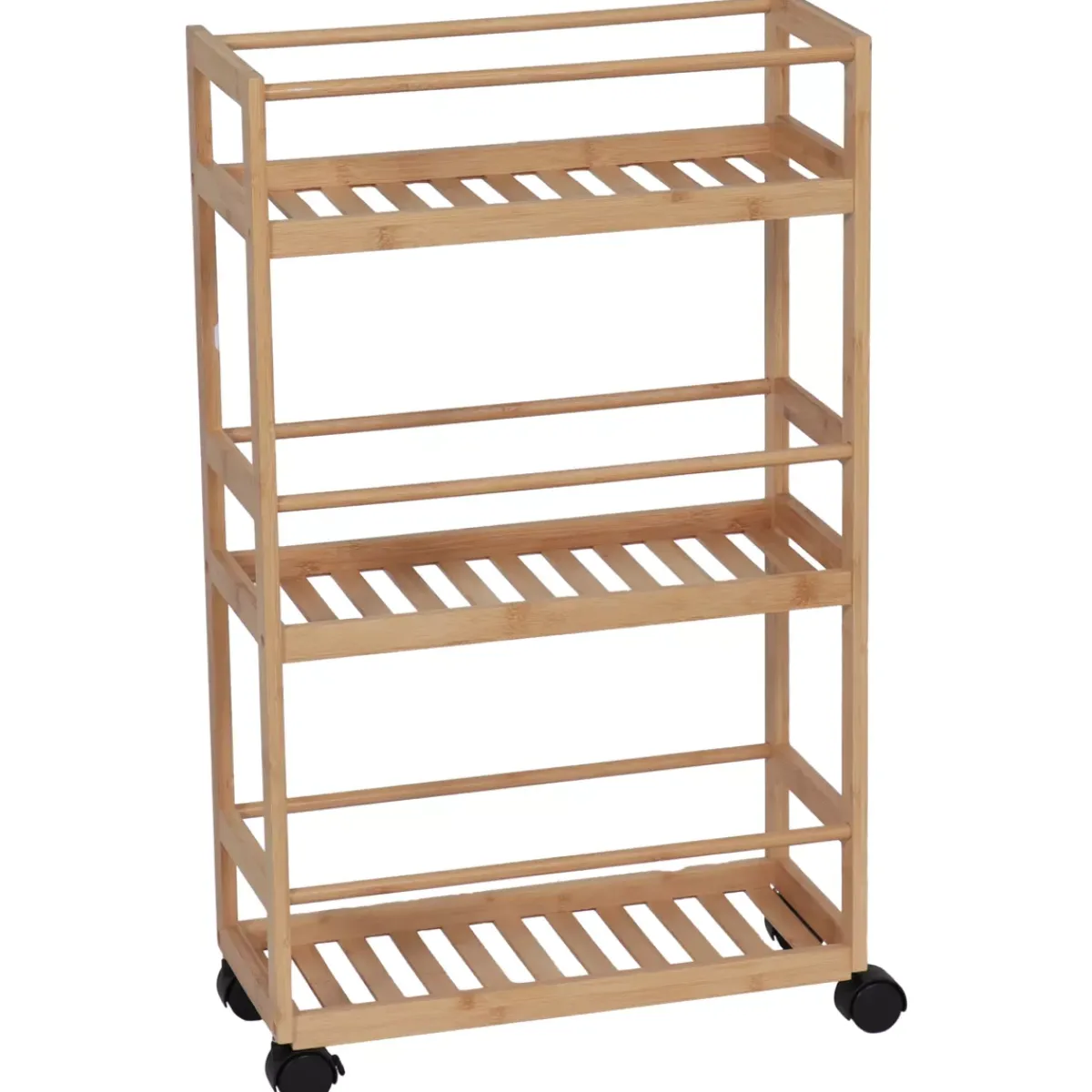 TENDANCE Contenitori Bagno|Mobili Bagno-Carrello a rotelle 3 livelli bambù (H75 cm) Armonia