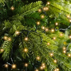 EMINZA Ghirlande Di Luci-Catena luminosa 11 m 500 LED cavo verde Luxe Bianco caldo